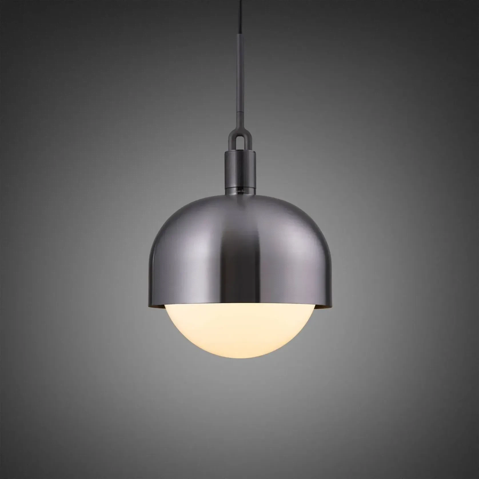 Forked Shade and Globe Pendant gallery detail image