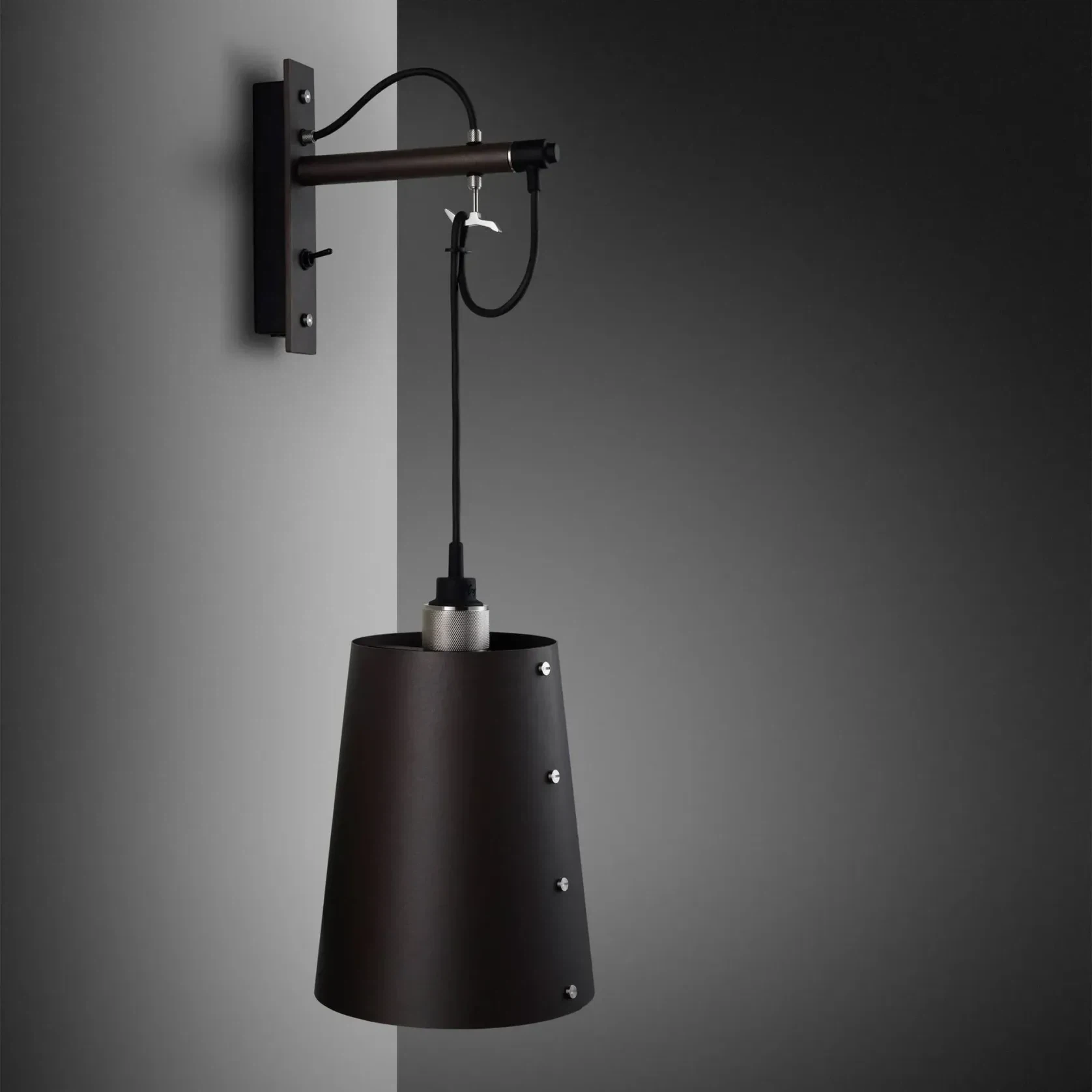 Hooked Wall Light with Shade gallery detail image