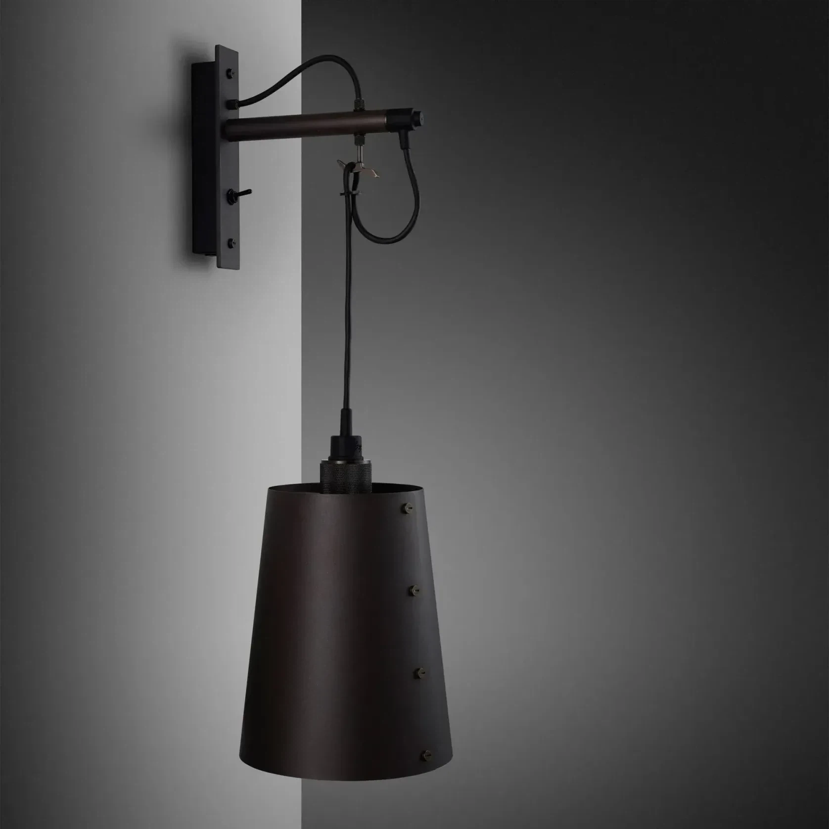 Hooked Wall Light with Shade gallery detail image