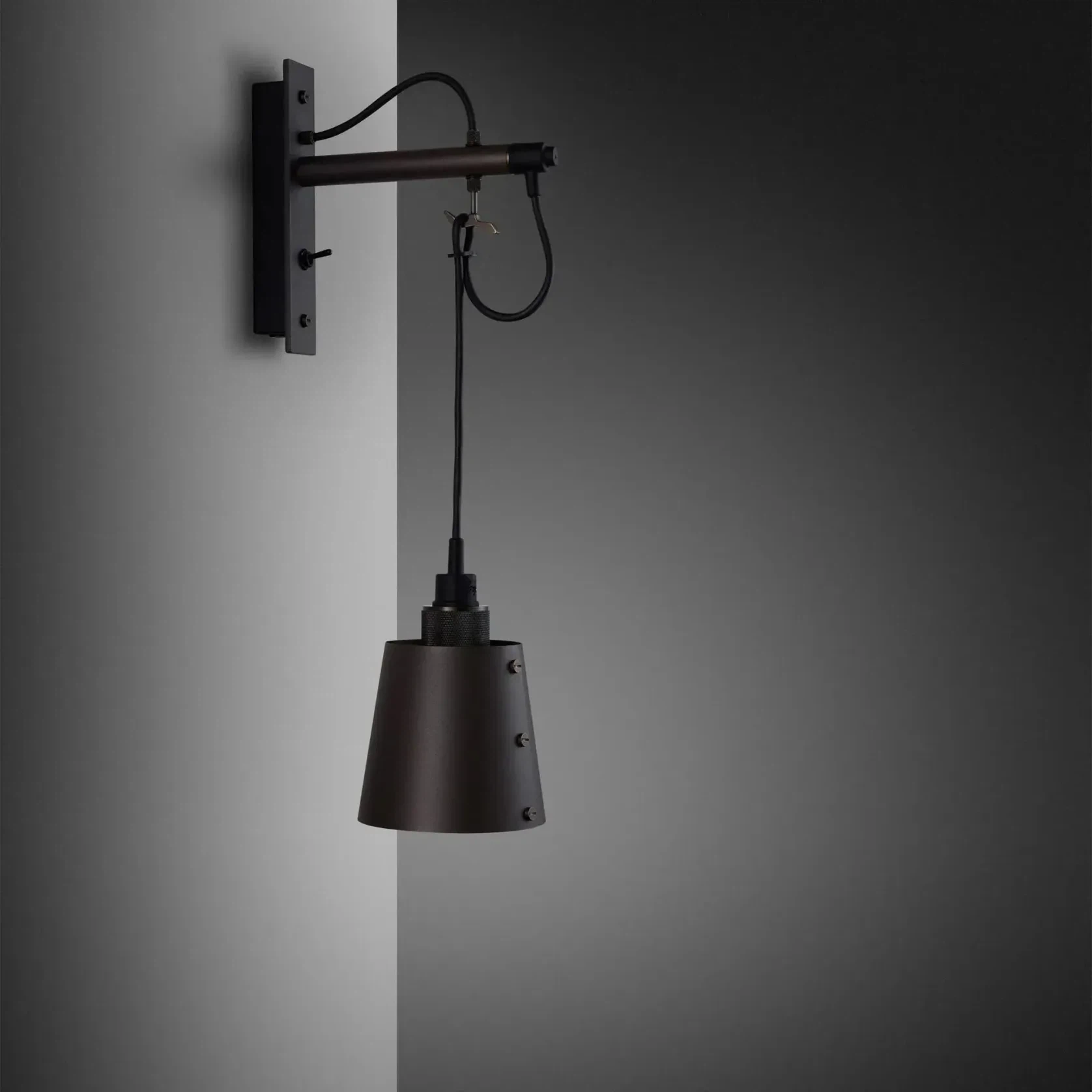 Hooked Wall Light with Shade gallery detail image