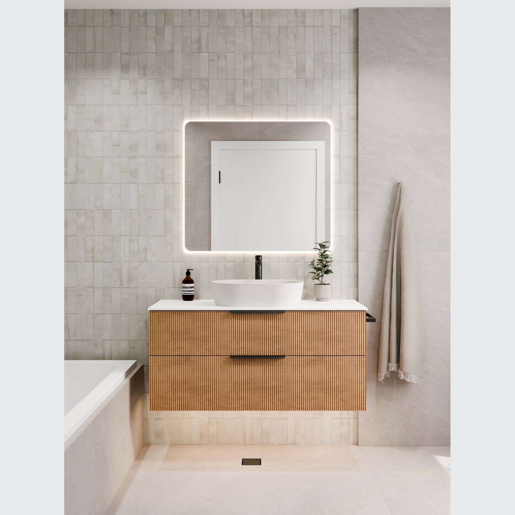 Euro 900 Rectangle LED Mirror gallery detail image