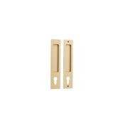 Sliding Door Pull Rectangular Euro Lock gallery detail image