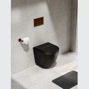 Flow Typhoon Wall Hung Toilet Suite |Brushed Copper Btn gallery detail image