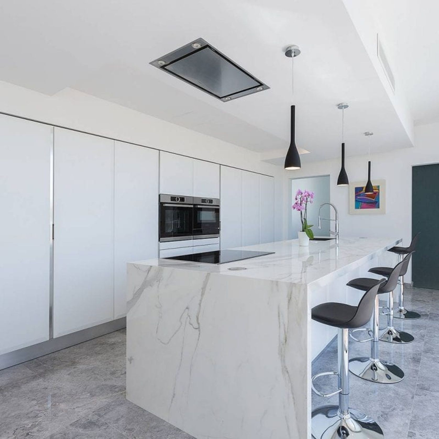 Tundra Grey Honed Limestone Tiles gallery detail image