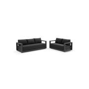 Wanaka 2+3 Lounge Set - Charcoal gallery detail image