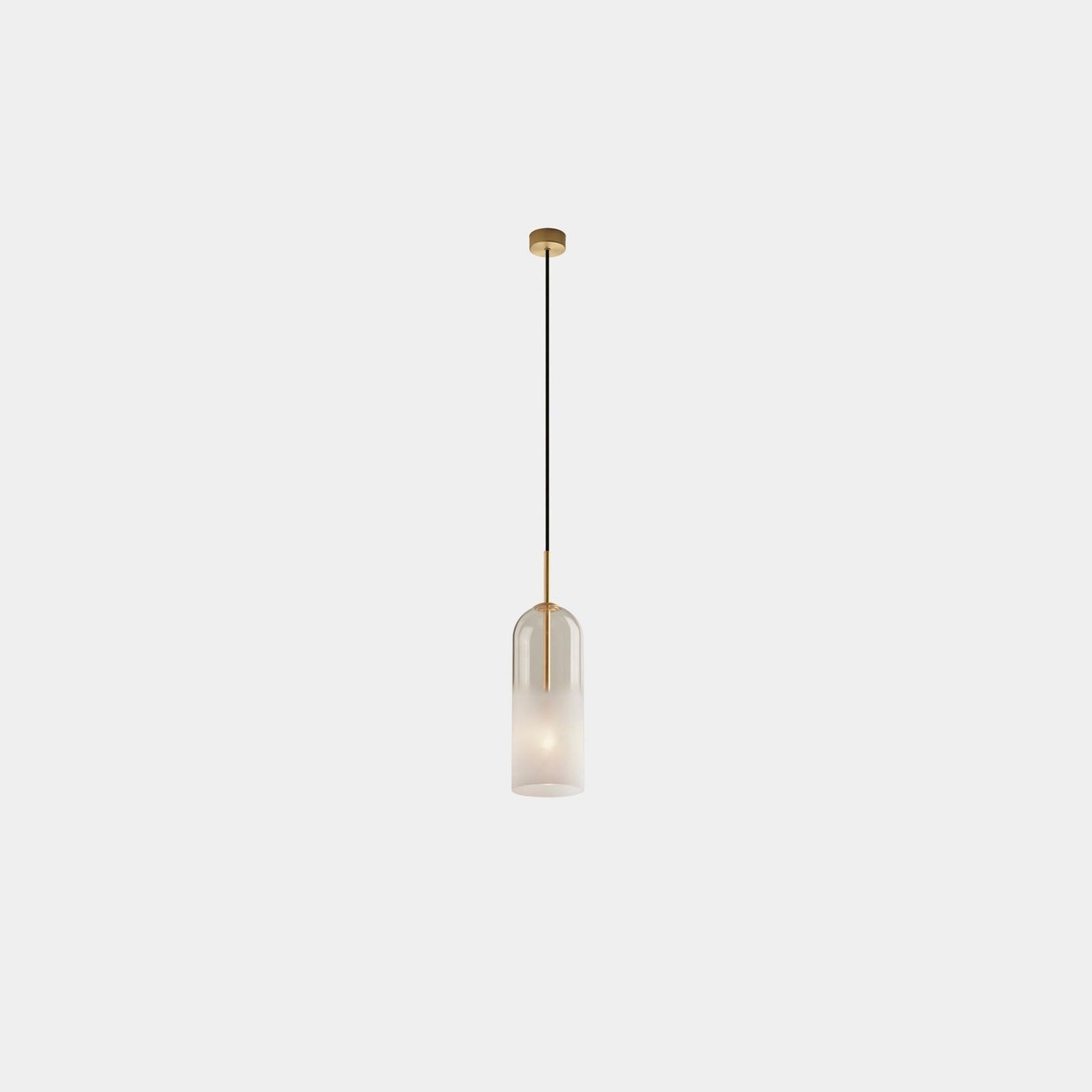 Ombre 1 Light Glass Pendant - Large in White gallery detail image