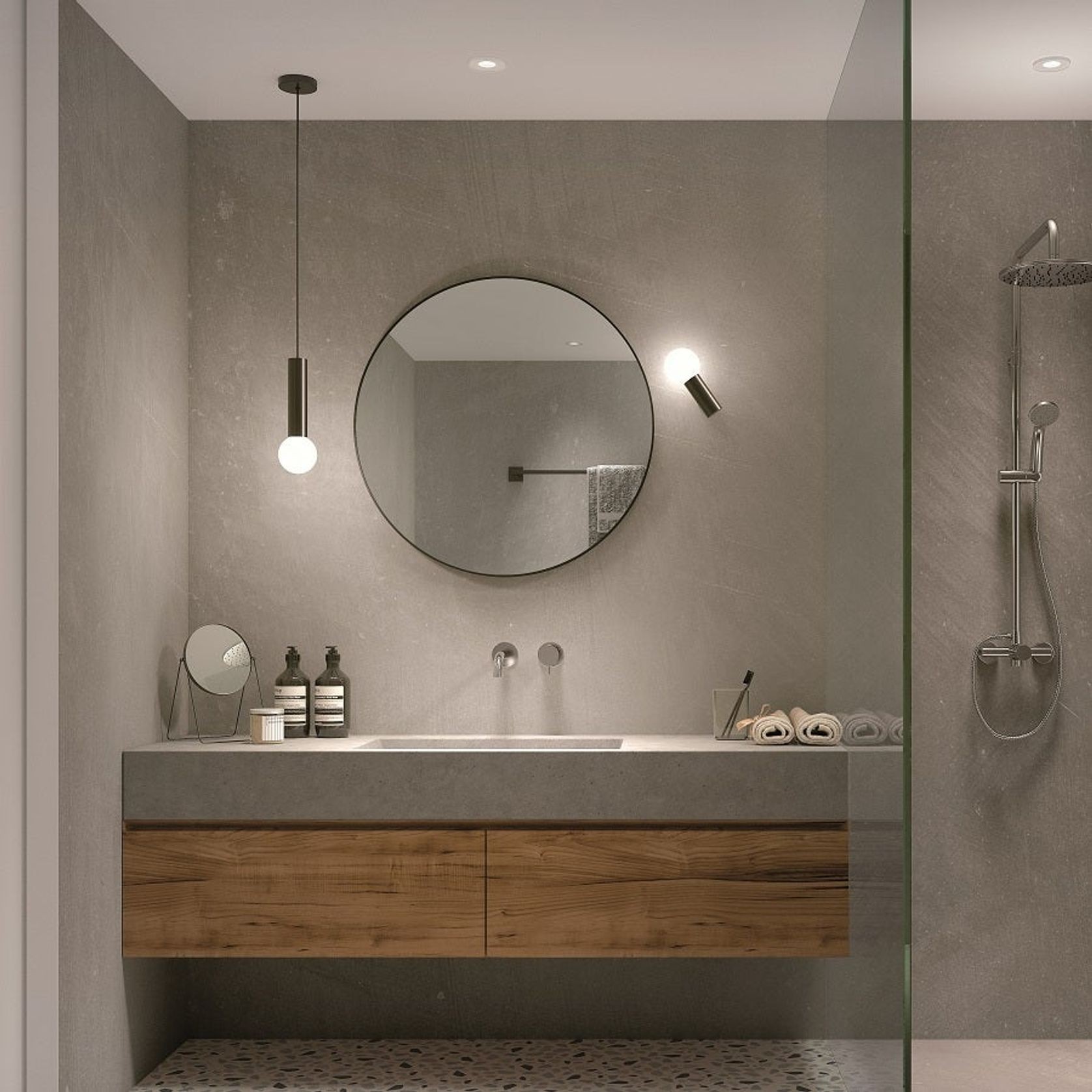 Moya Pendant Light in Metallic Black gallery detail image