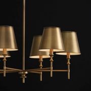 Barwon 6 Light Chandelier in Aged Brass gallery detail image