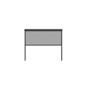 Louvred Roof Manual Curtain Blind 400 L x 250 H cm gallery detail image