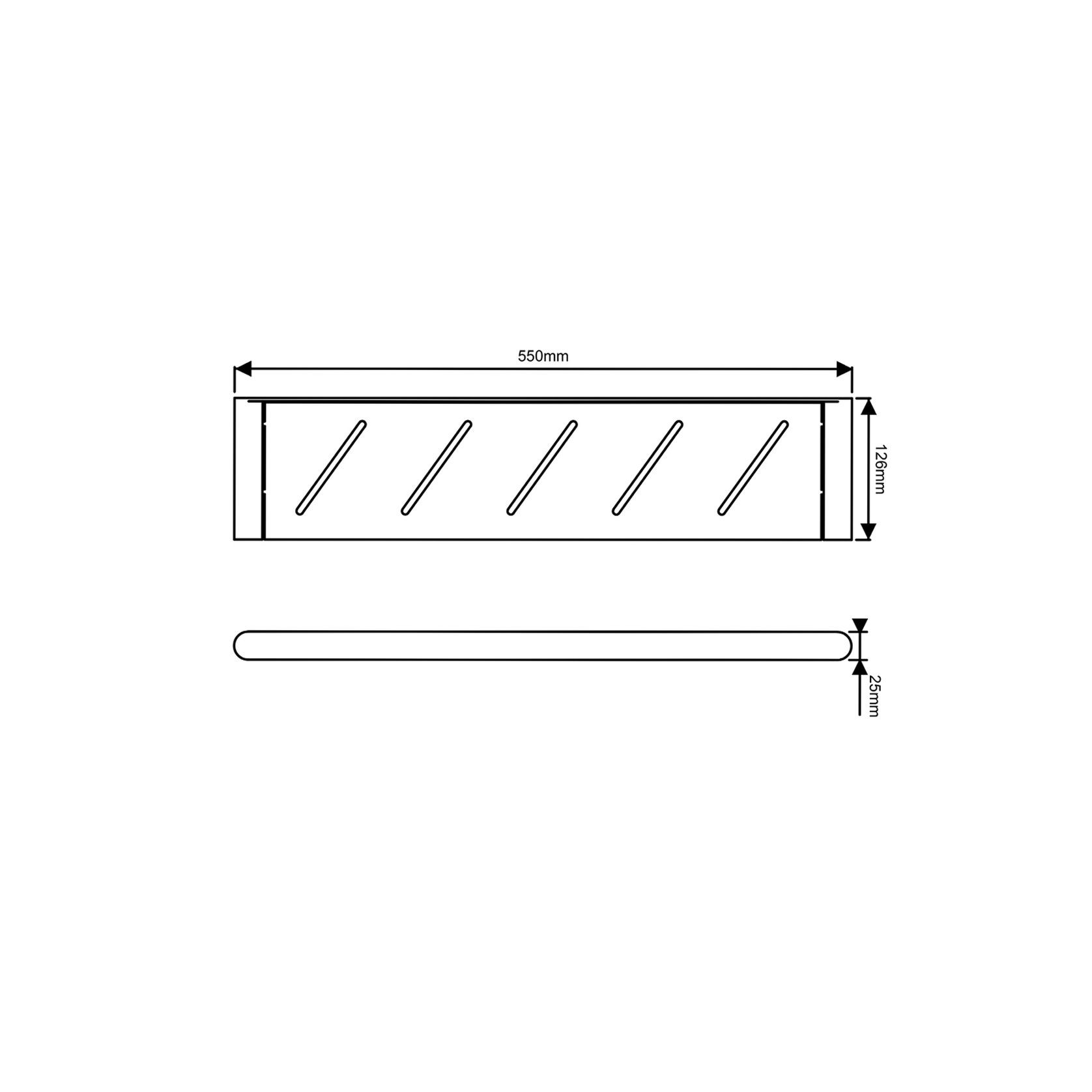 Rushy Shelf Brushed Nickel gallery detail image