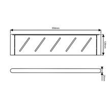 Rushy Shelf Matte Black gallery detail image