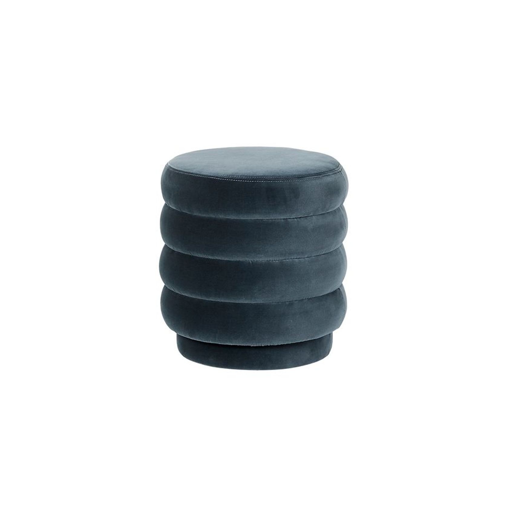 Kennedy Ribbed Small Round Ottoman gallery detail image
