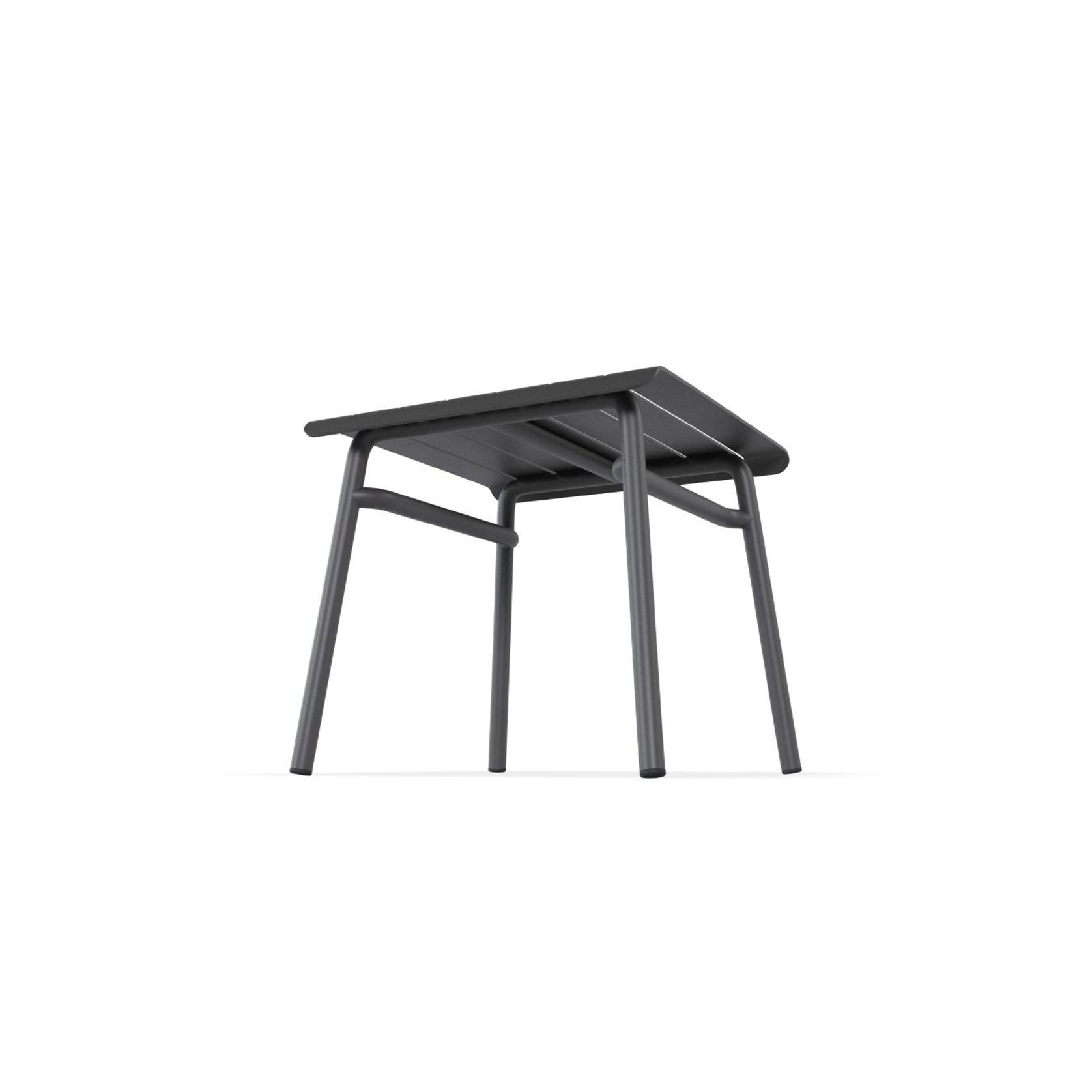 Roku Outdoor Low Stool Footrest in Matt Charcoal gallery detail image