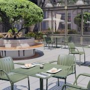 Roku Outdoor Arm Chair in Matt Eucalyptus Green gallery detail image
