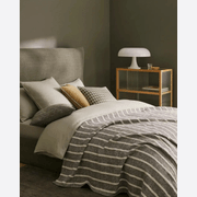 Weave Home Giovanni Cushion - Mist | Bouclé Houndstooth gallery detail image