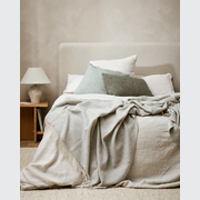 Baya Cyprian Cushion - Sage | Lumbar 40 x 60cm gallery detail image