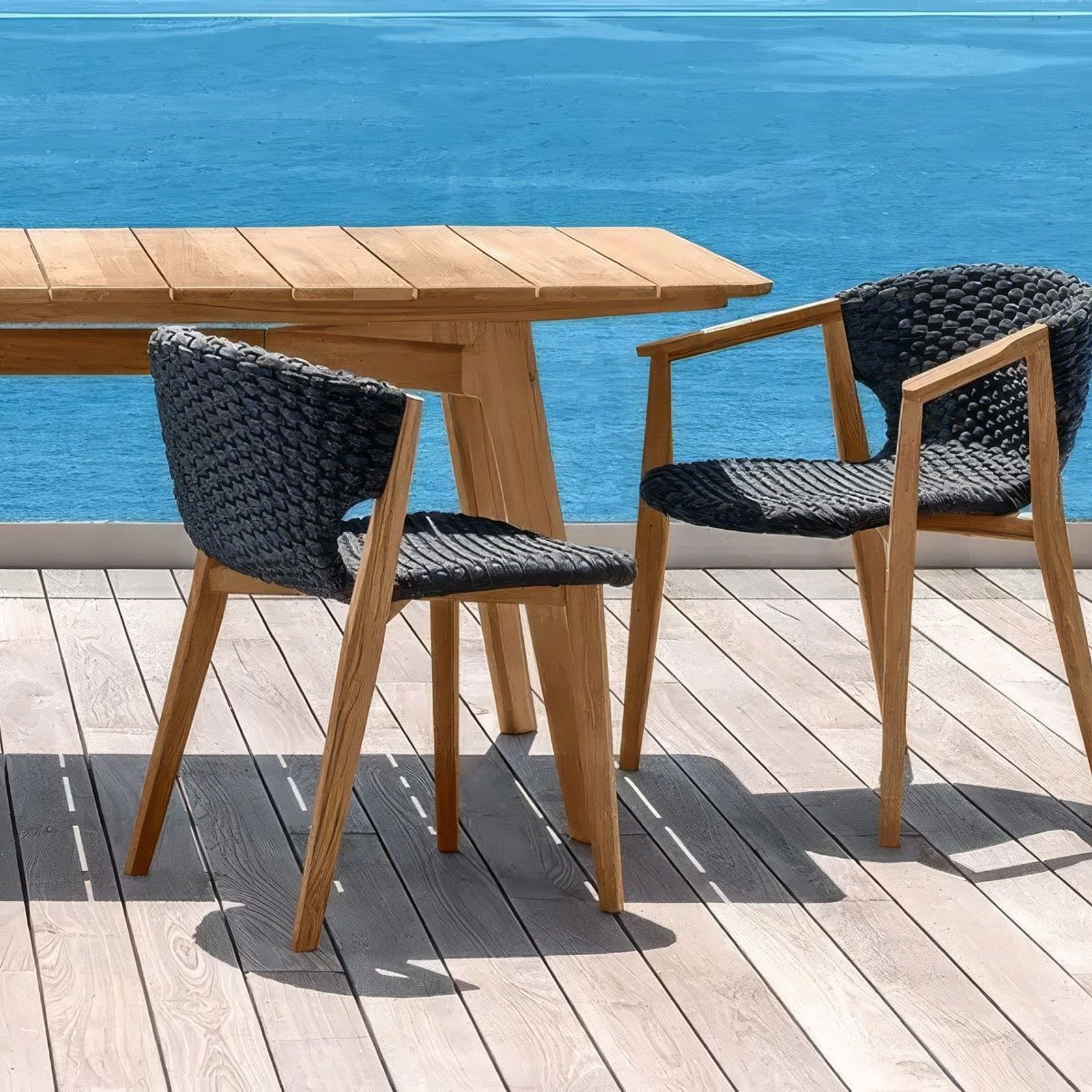 ETHIMO KNIT Rectangular Dining Table gallery detail image