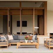 Tasman Teak Double Right Arm Section gallery detail image