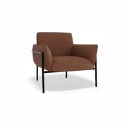 Charlie Single Seater Lounge Chair Terracotta gallery detail image
