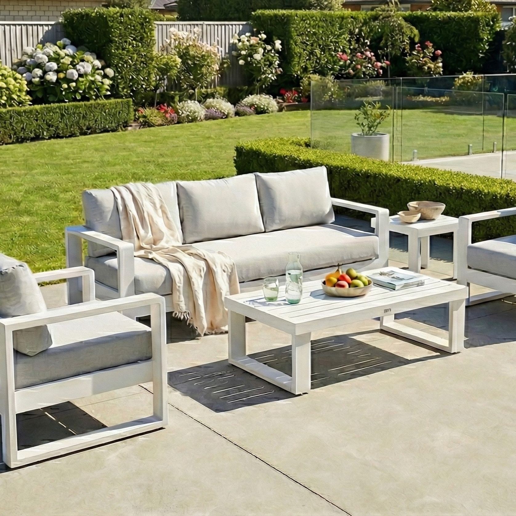 Harbour 4pc Lounge Set - White gallery detail image