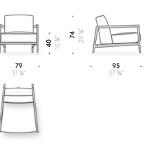 Everyday Life Narrow Armchair Outdoor by DePadova gallery detail image