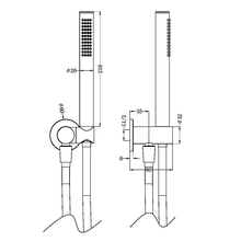 Zen SS316L Shower On Bracket | Graphite gallery detail image