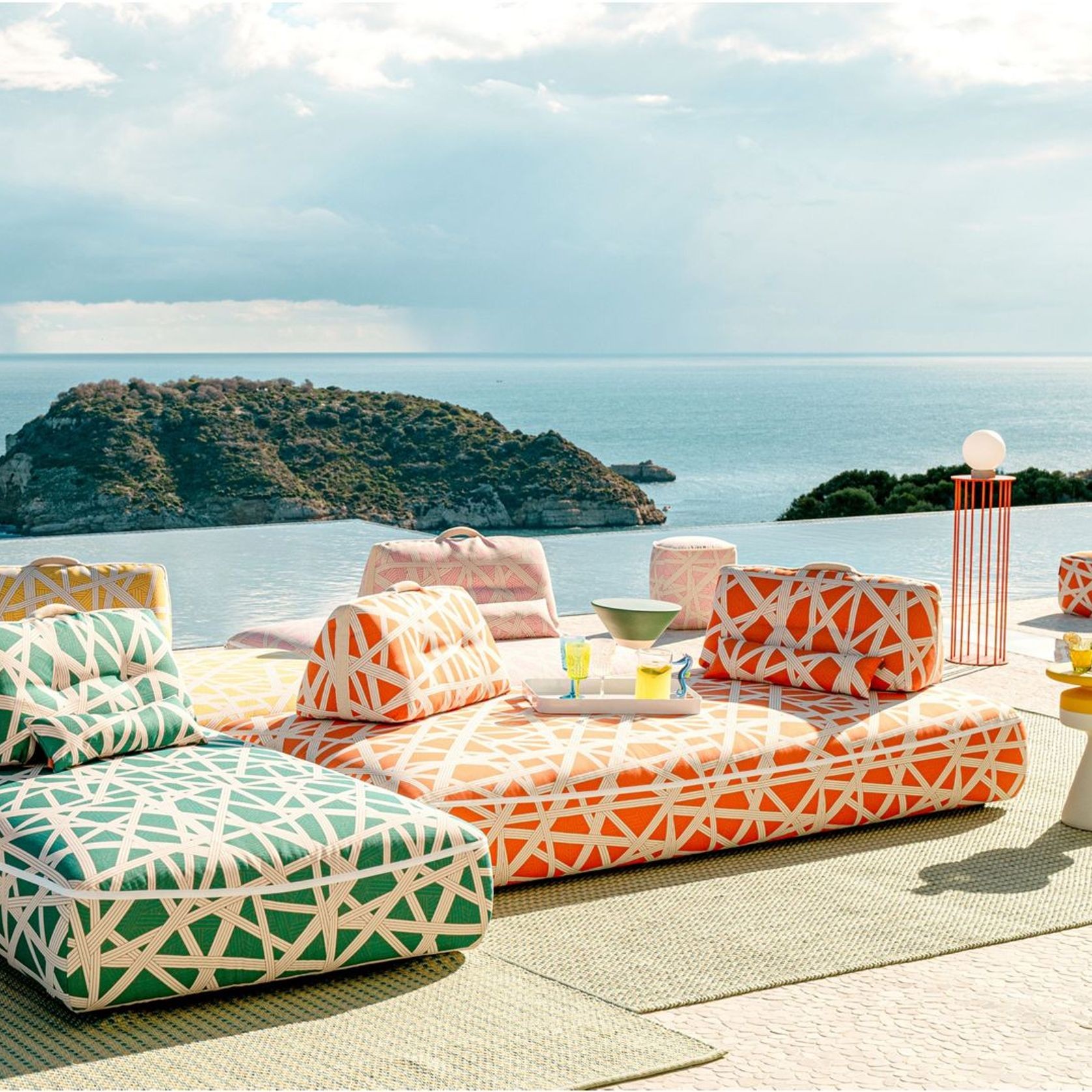 Formentera 4 Seat Armless Sofa gallery detail image
