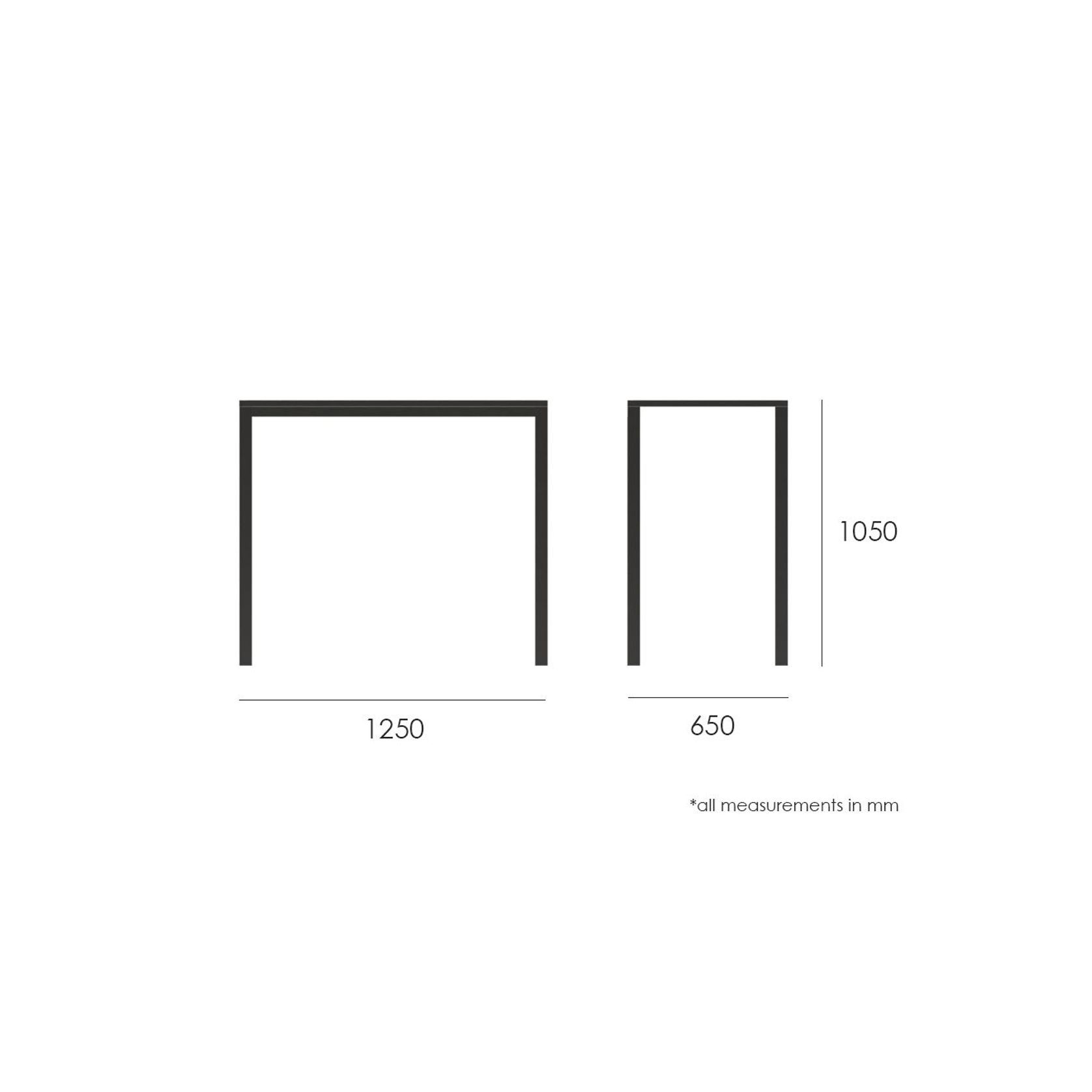 Halki Table - Outdoor - High Bar - 125cm x 65cm - Charcoal gallery detail image