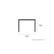 Halki Table - Outdoor - 90cm x 90cm - White gallery detail image