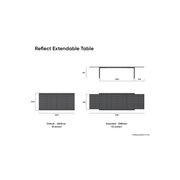 Reflect Table - Outdoor - Extendable 220/338 x 106cm - Charcoal gallery detail image