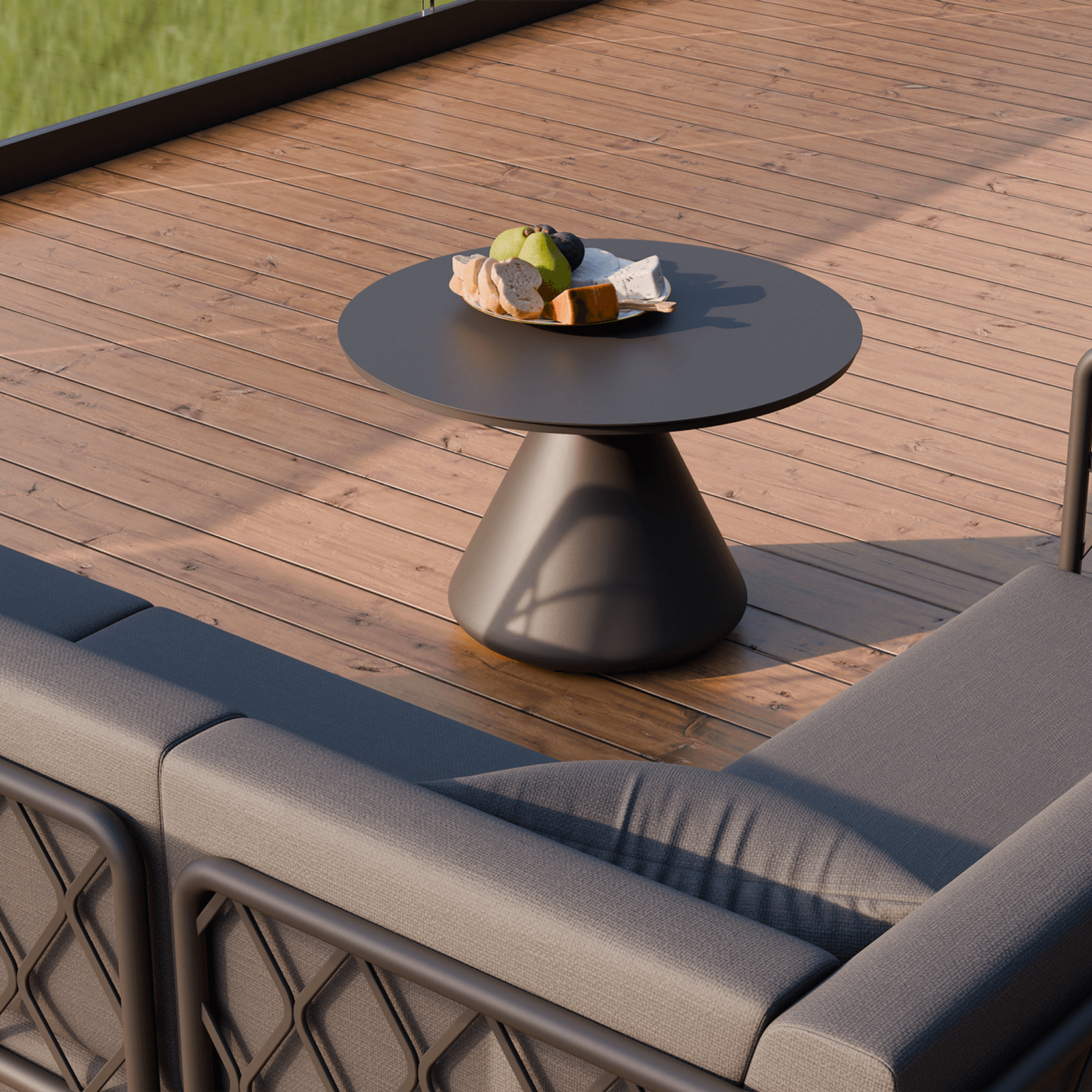 Kora Coffee table Aluminum 71CM- Outdoor gallery detail image