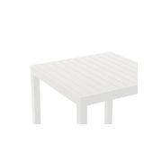 Halki Table Matt White Aluminium 77cm x 77cm gallery detail image
