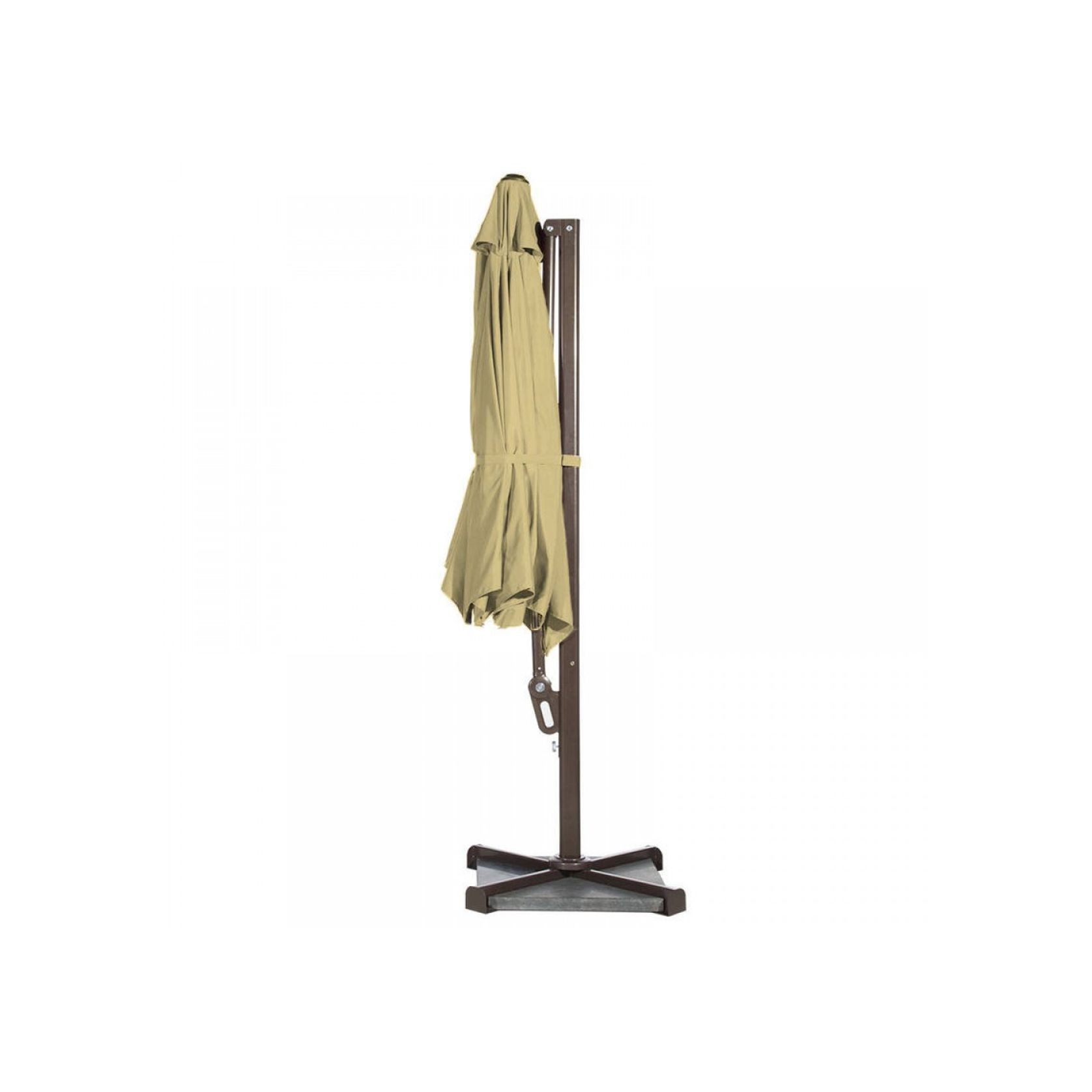 Garden Cantilever Round Umbrella for Outdoor Khaki gallery detail image
