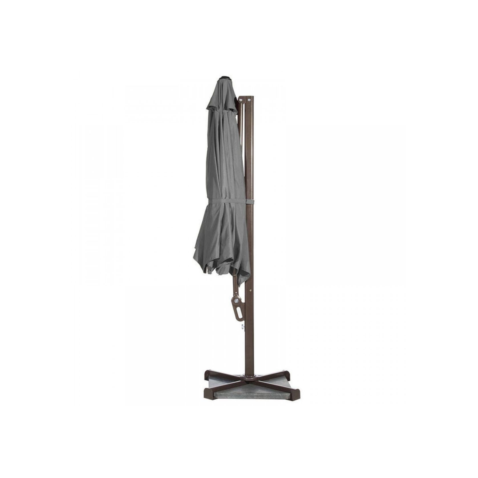 Garden Cantilever Round Umbrella for Outdoor Grey gallery detail image
