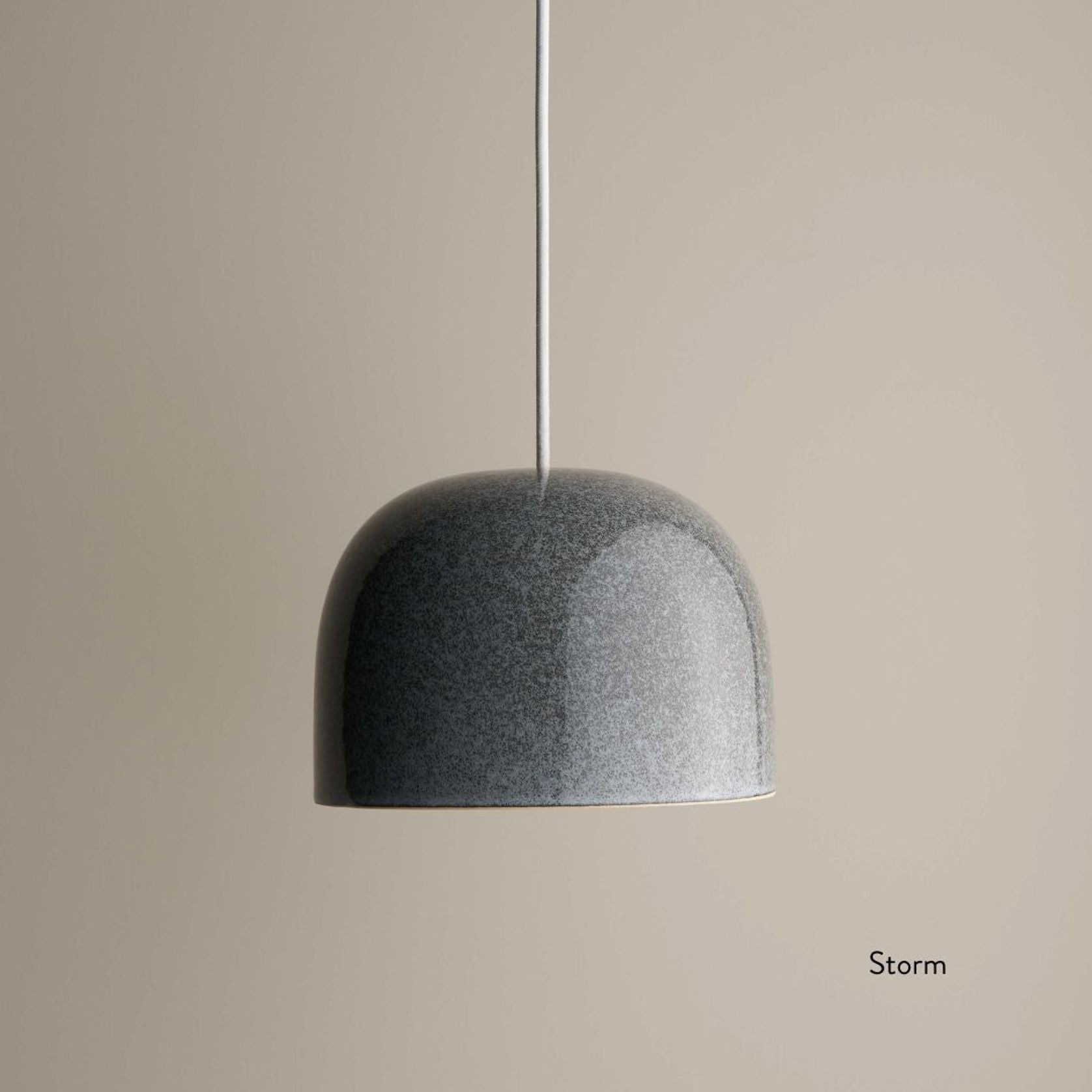Ceramic Pendant Bell Light Small gallery detail image