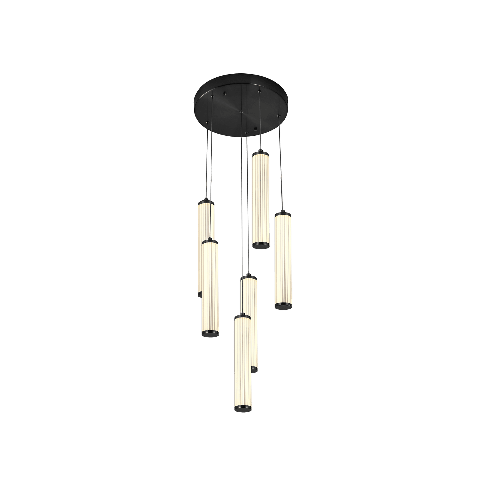 Charm Acrylic Fluted Pendant Light gallery detail image