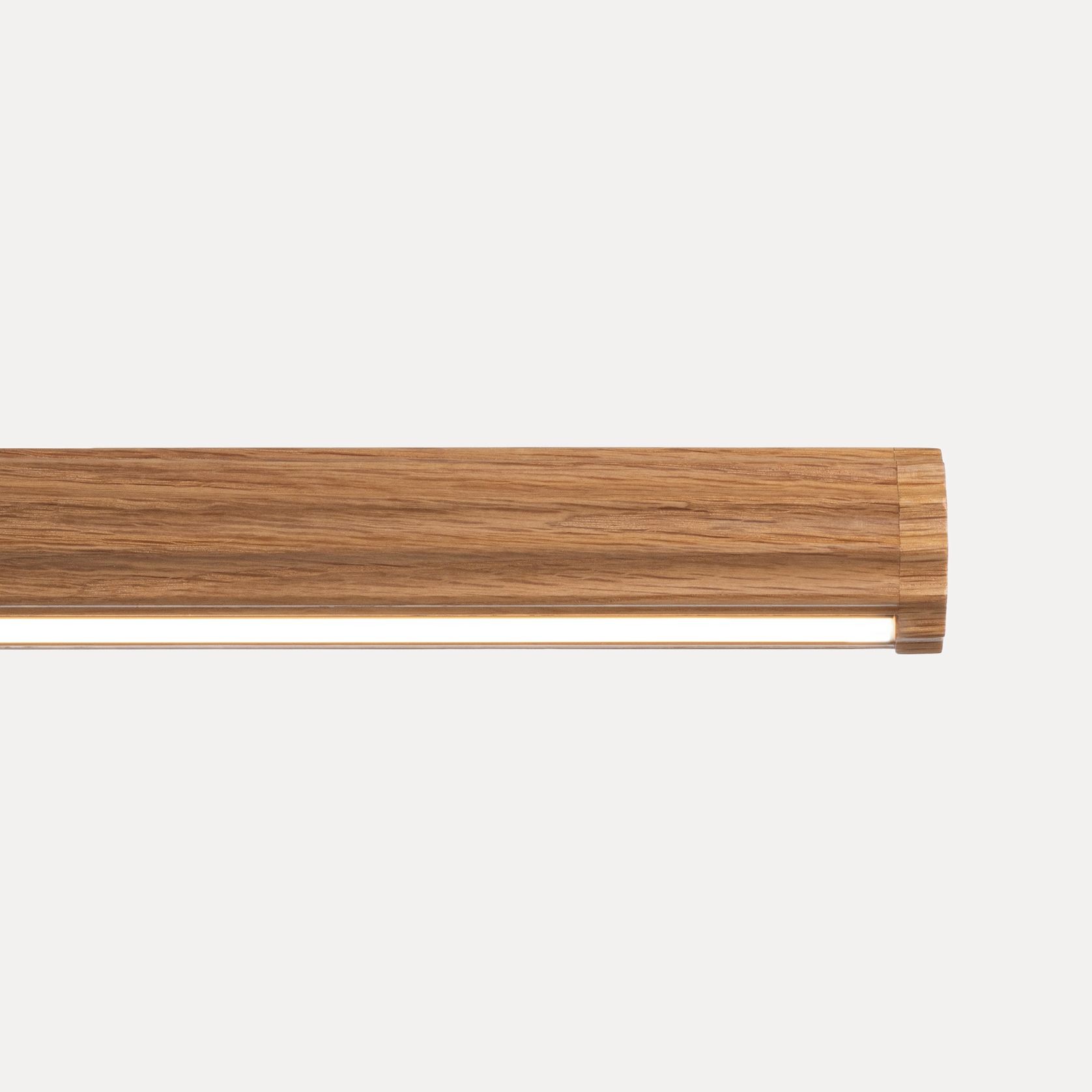 Fluted Roller Pendant | American Oak gallery detail image