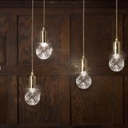 Clear Crystal Bulb pendant gallery detail image