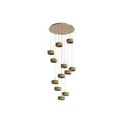 Couas Rough Textured Aluminum Pendant Light gallery detail image