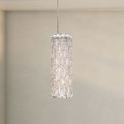 Sarella 3 Light Crystal Pendant in Stainless Steel gallery detail image