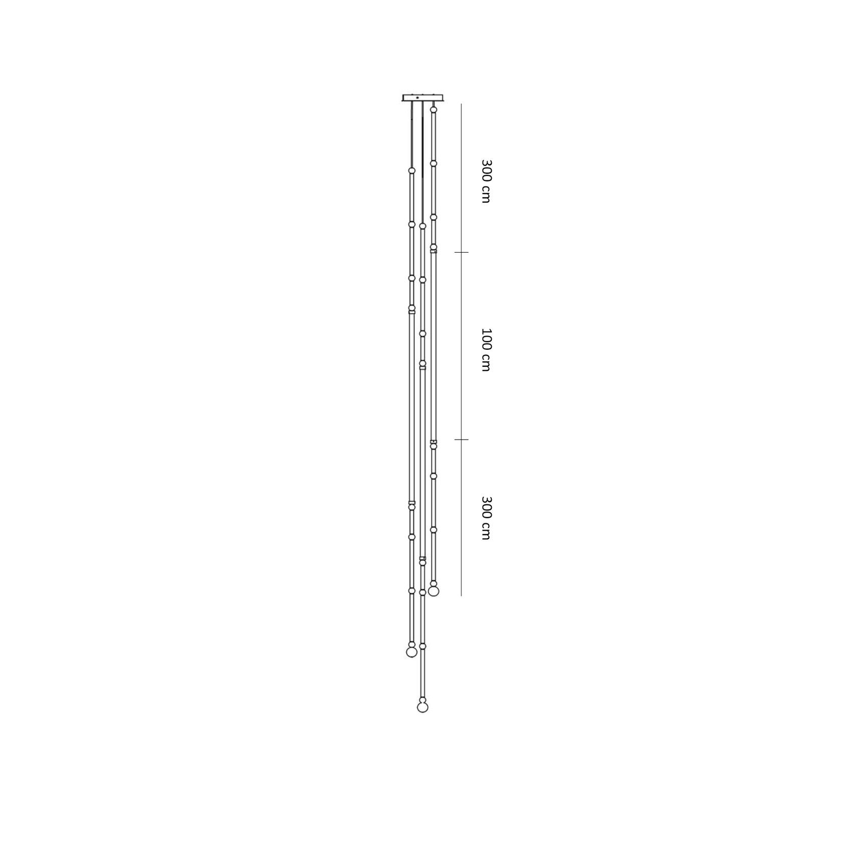 Leda 3lt Pendant Light gallery detail image