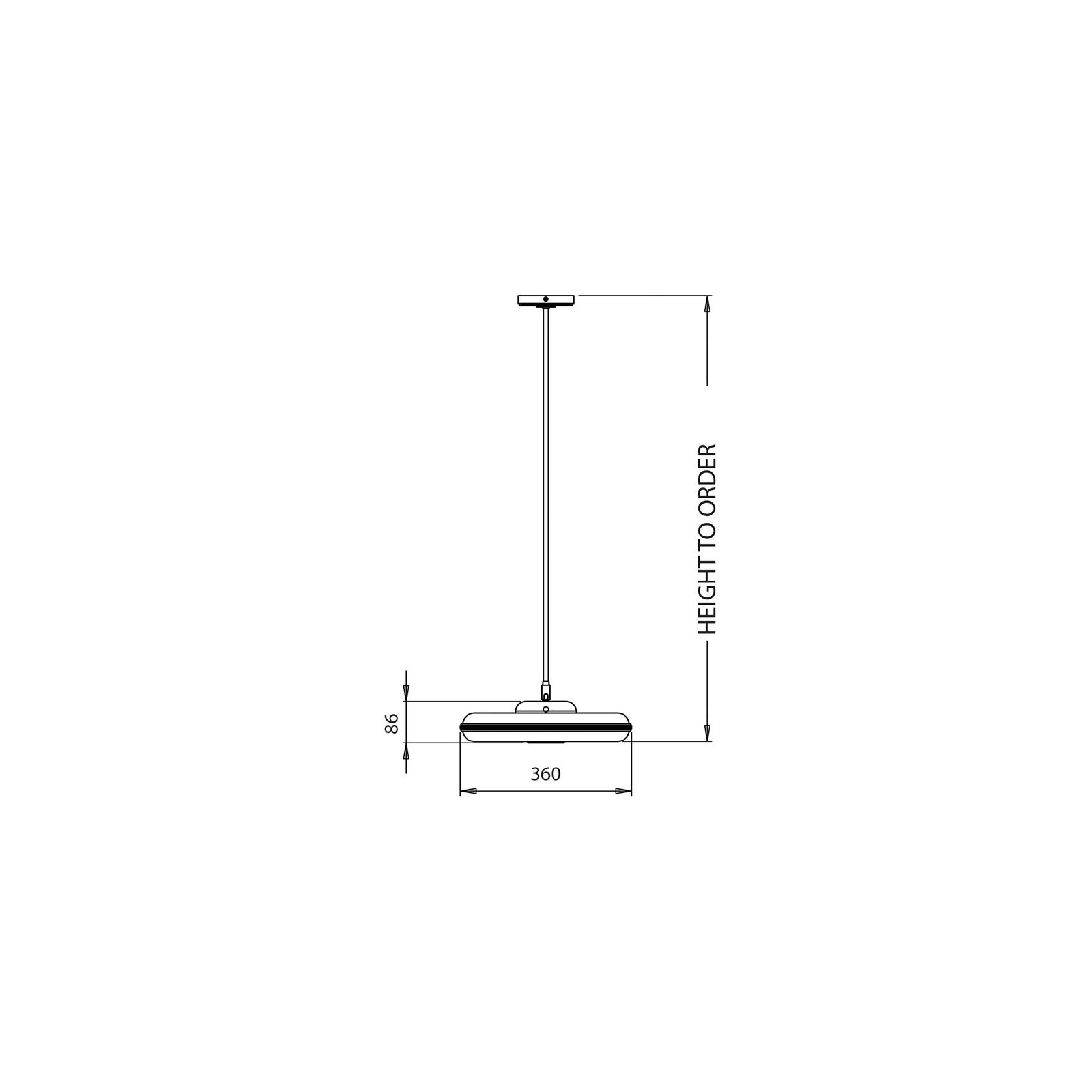 Beran Horizontal Pendant Light gallery detail image