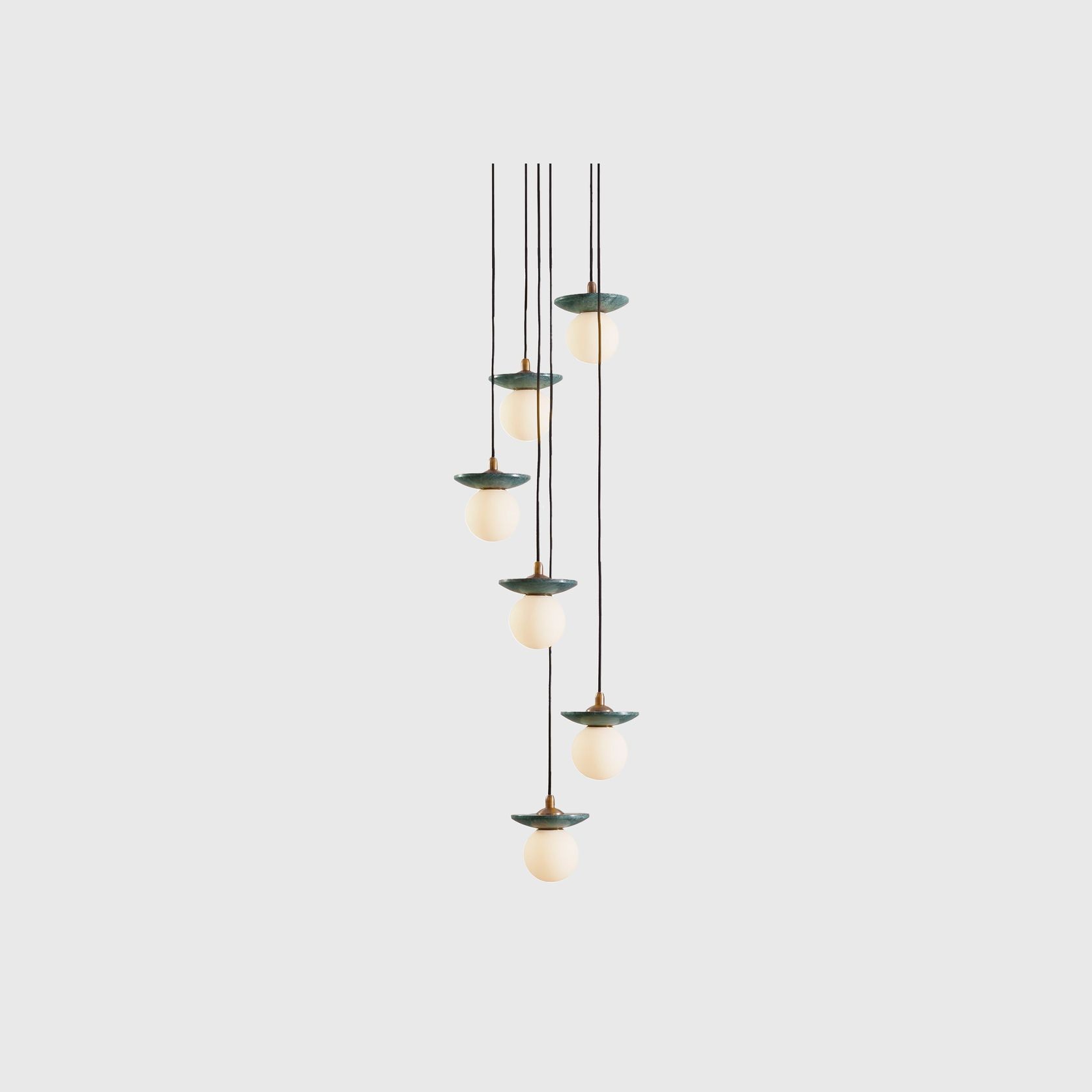 Orbit Stone 6lt Pendant Light gallery detail image