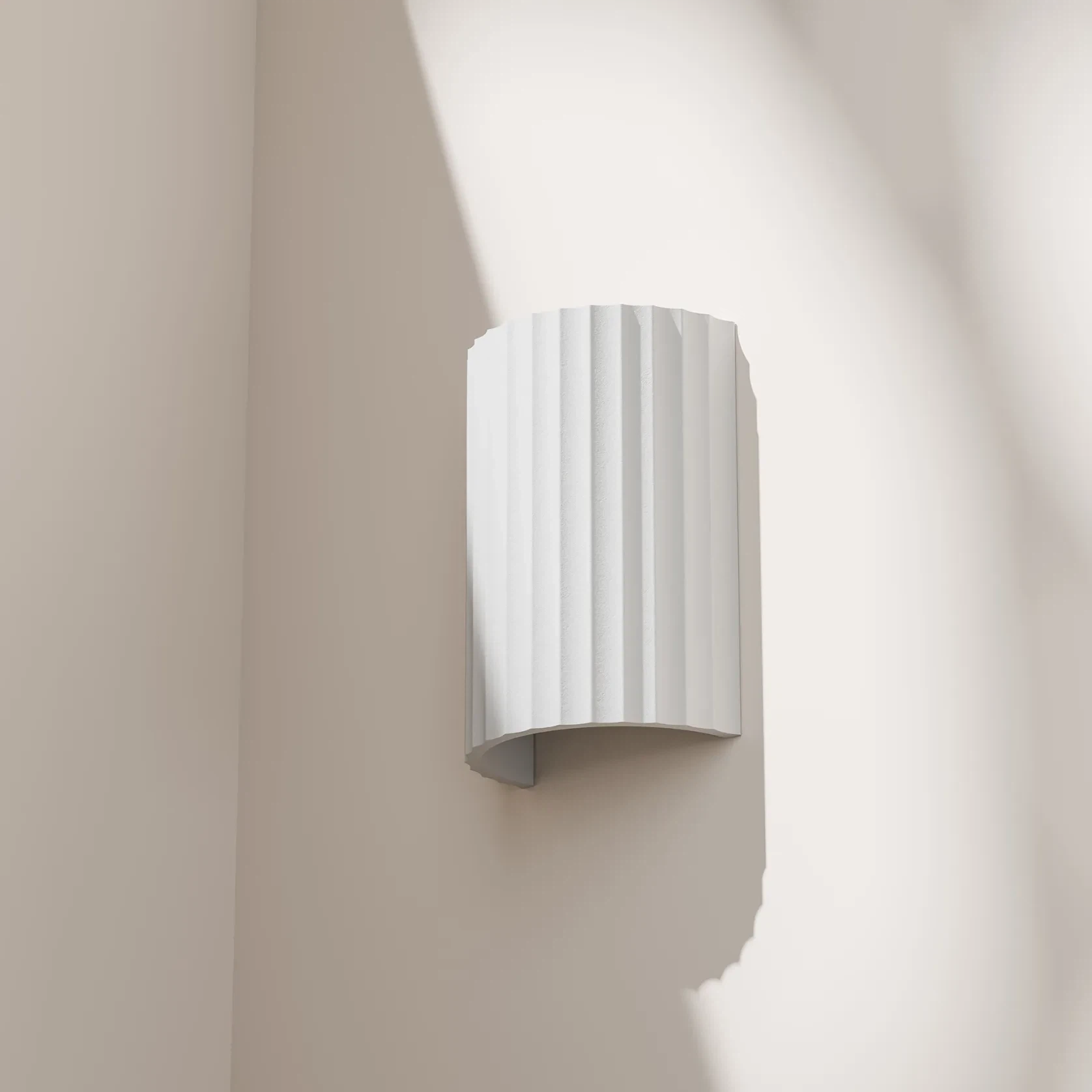 Munia Fluted Gypsum Customisable Light gallery detail image