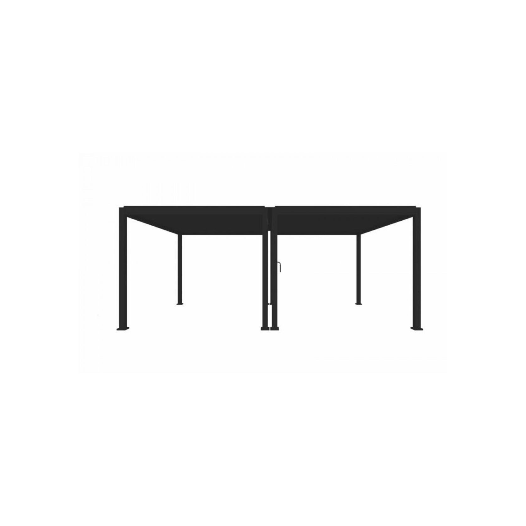 Louvred Pergola Louvre Roof Dark Grey | DTP-LR0406-GY gallery detail image