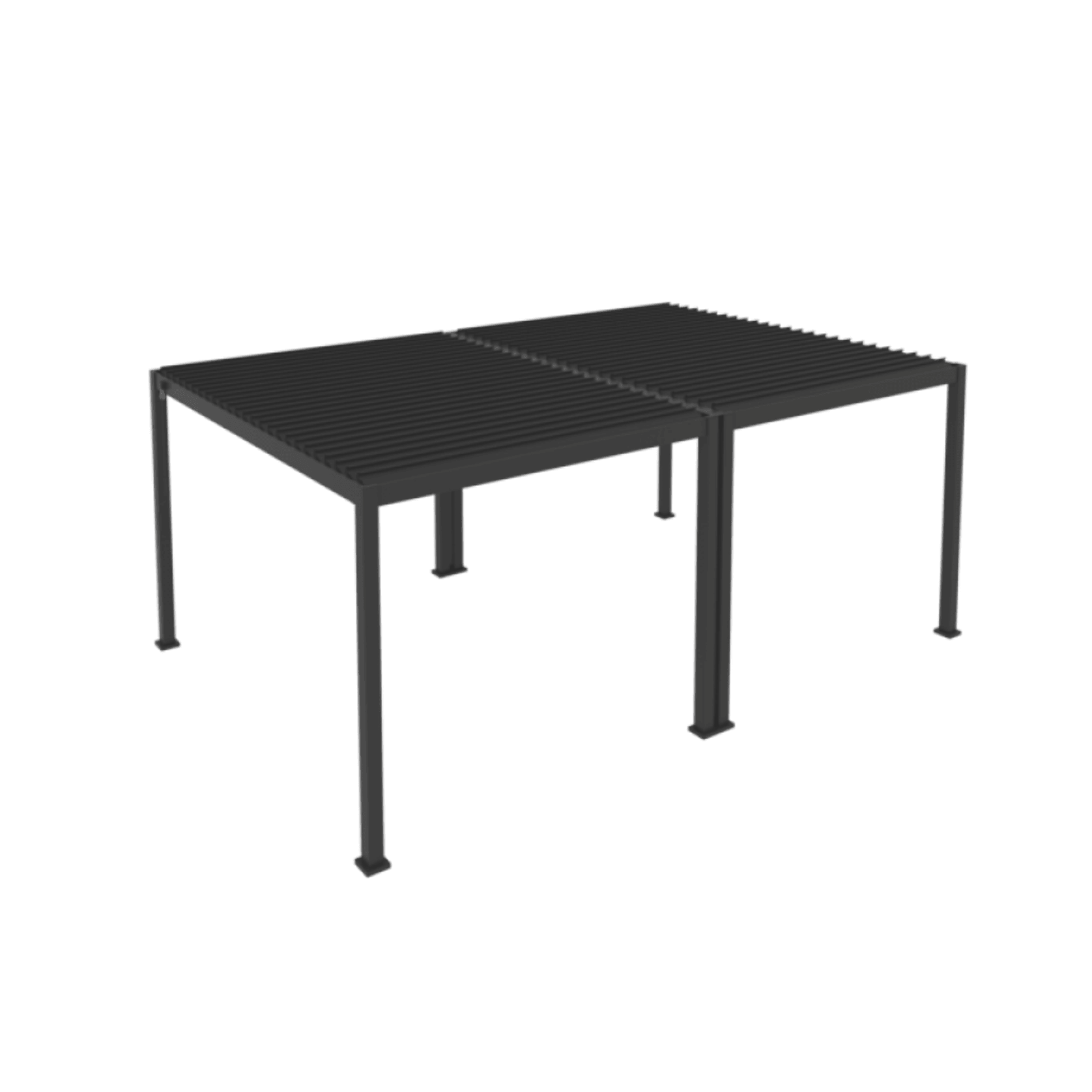 Louvred Pergola Louvre Roof Dark Grey | DTP-LR0406-GY gallery detail image