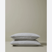 Ravello Pillowcase Pair - Silver | Standard, King or Euro Size gallery detail image