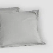 Linen Pillow Cases Stone Standard Pair gallery detail image