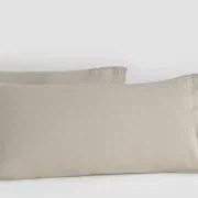 Linen Pillow Cases Stone Standard Pair gallery detail image
