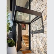 Iron Batten Pivot Entry Doors - Galvanised FWA50 gallery detail image